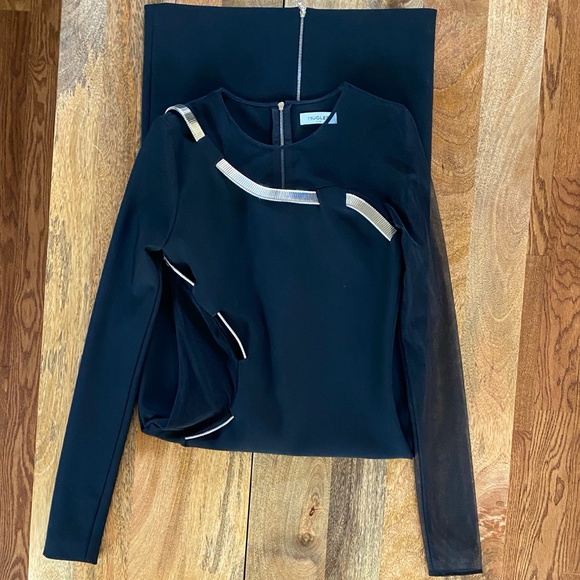 Mugler Runway Black Chain Link Cut-Out Sheet Dress - Picture 11 of 16